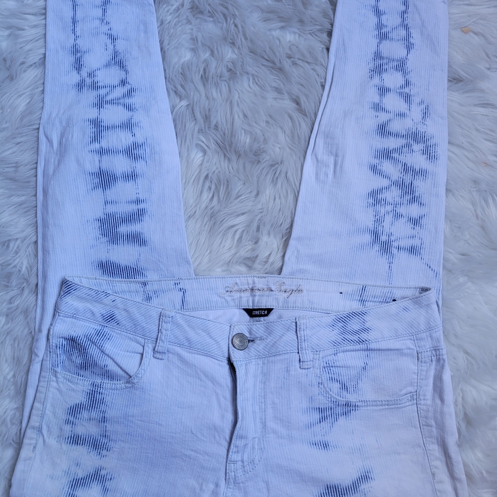 American Eagle Tie Dye Acid Wash Jeggings